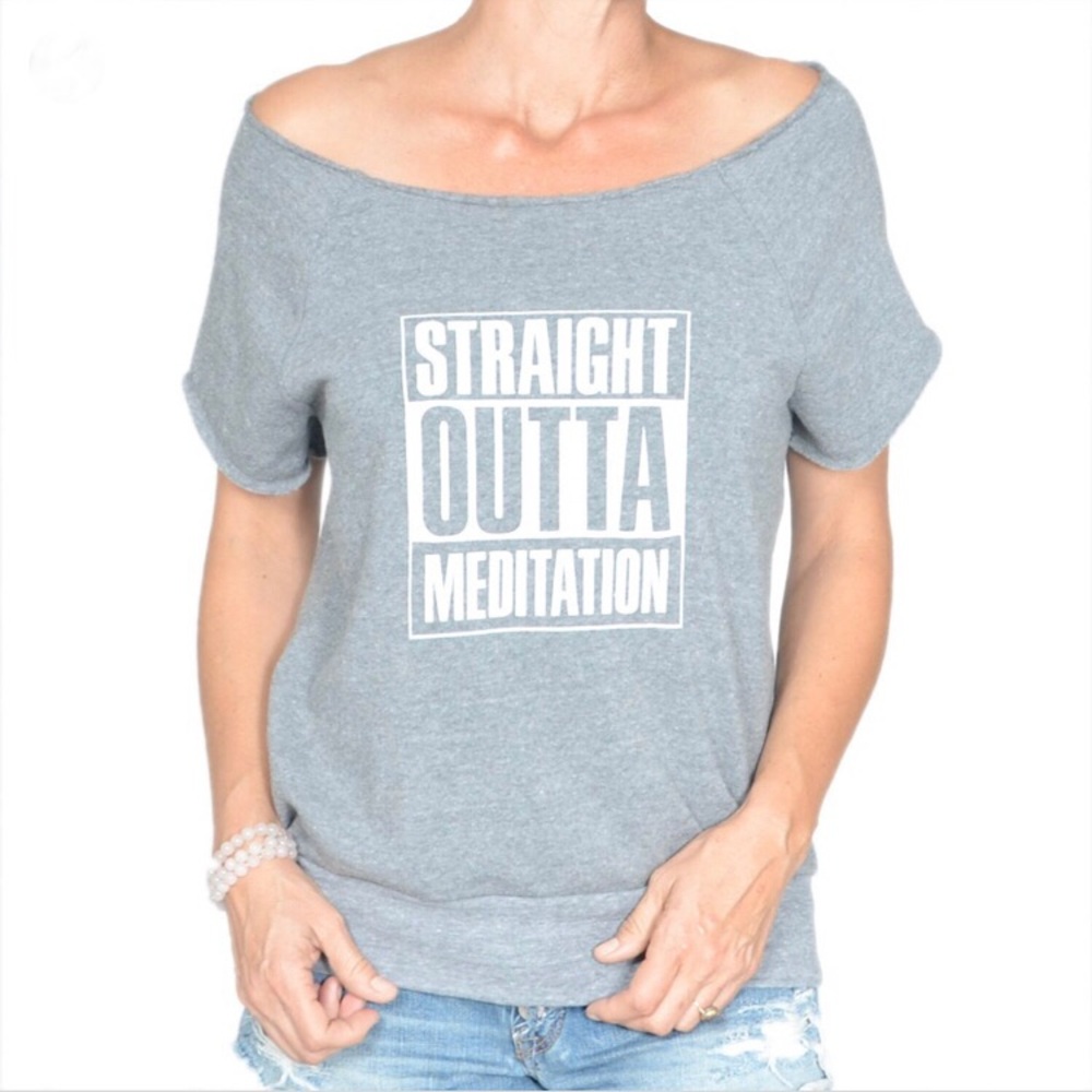 SuperLoveTees Straight Outta Meditation Sweatshirt